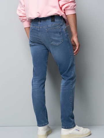 MEYER Slimfit Jeans 'M5' in Blauw