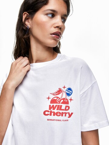 Pull&Bear Tričko – bílá