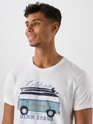 T-Shirt Denim Factory en blanc