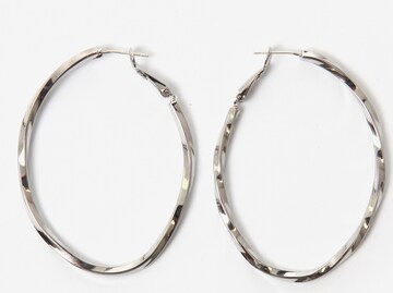 J. Jayz Earrings in Silver: front