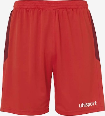 UHLSPORT Workout Pants in Red: front