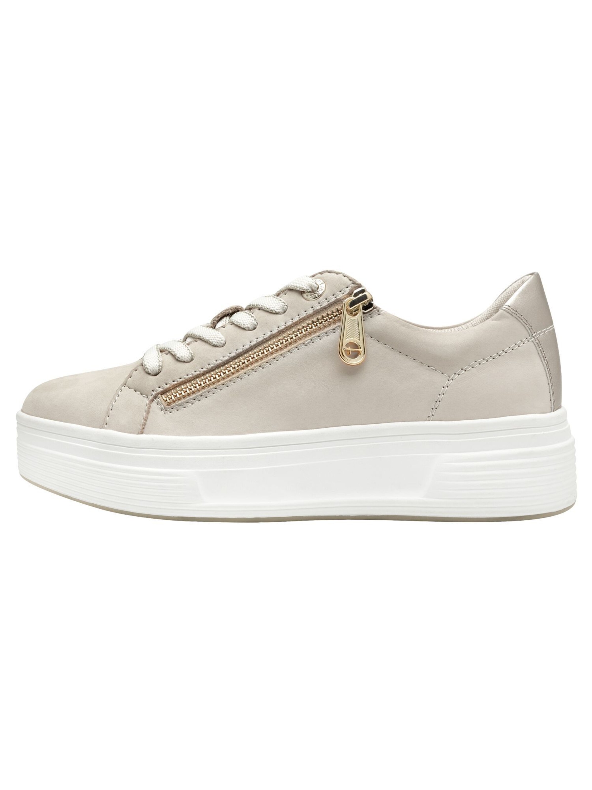 Tamaris Platform trainers in Beige