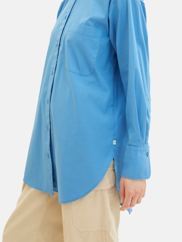 TOM TAILOR DENIM Blouse in Blue