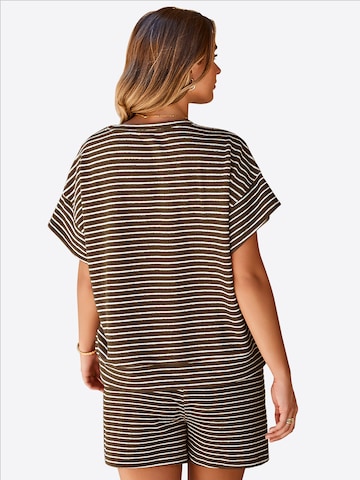 Imily Bela Костюм с панталон в кафяво