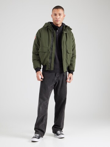 Superdry Zimní bunda 'Everest' – zelená