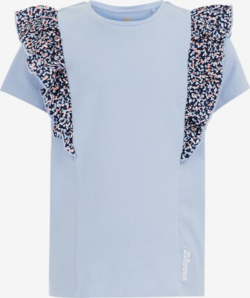 T-Shirt WE Fashion en bleu : devant