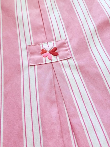 LIKS. Munich Kleid 'Blusenkleid gestreift mit Stickerei - LeonieC'‌‌‌‌‌‌‌ in Pink