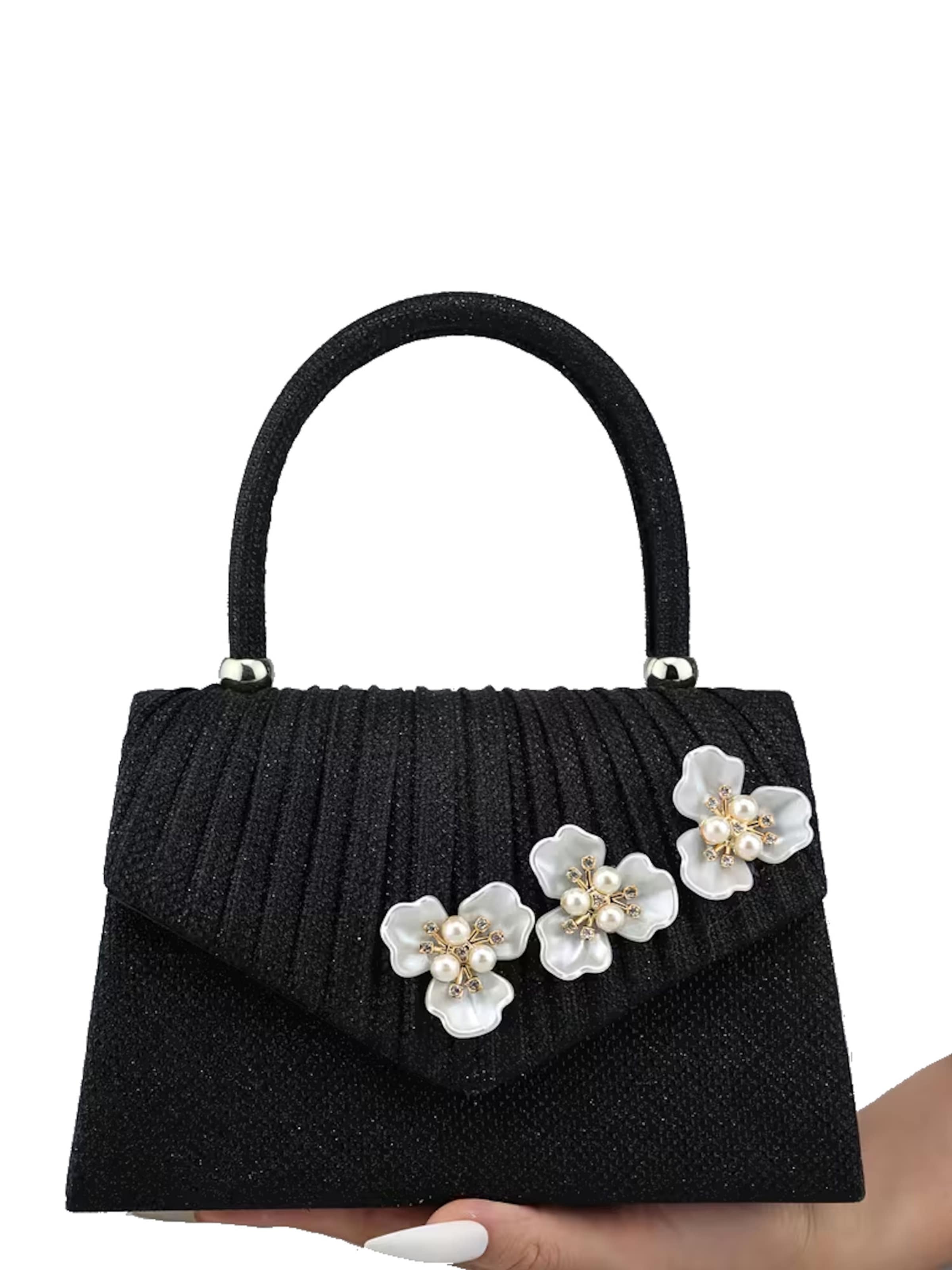 Tomshop24-7 Handbag 'Abendtasche Camellia I, mini' in Black