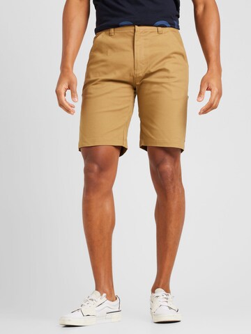 Fat Moose Regular Shorts 'Nero Utility' in Braun: predná strana