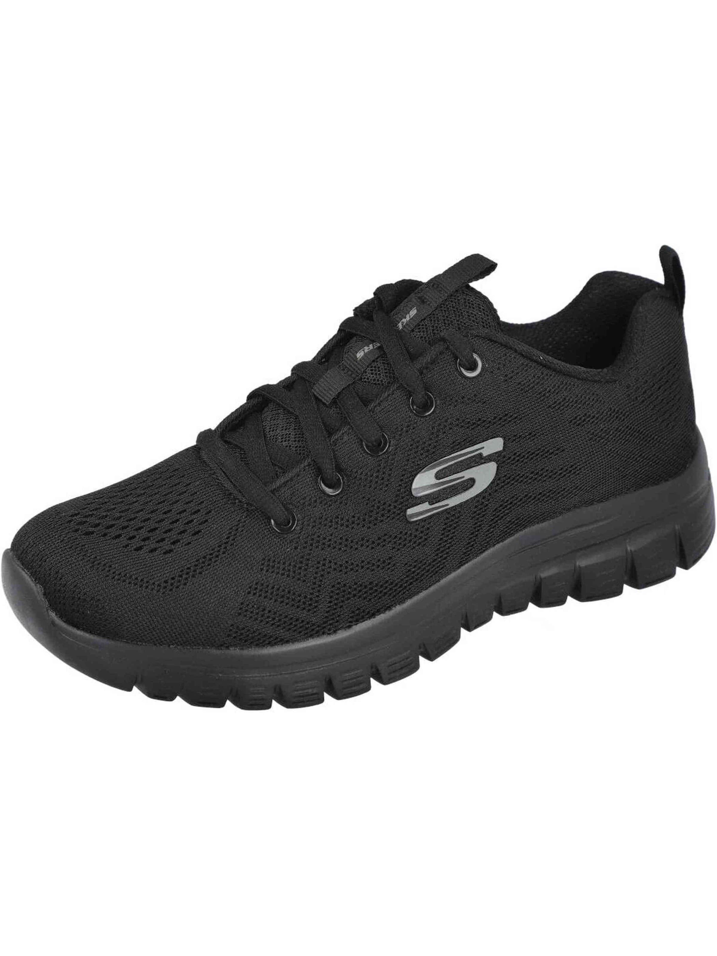 Chaussure de course '070-397596' SKECHERS en noir : devant