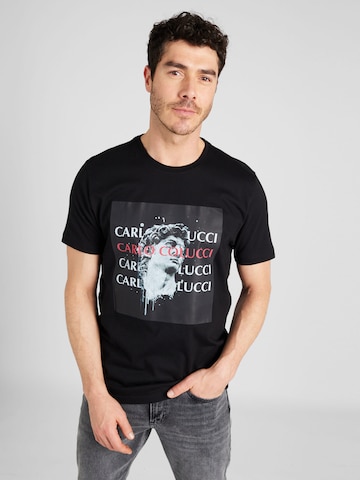 Carlo Colucci Μπλουζάκι σε μαύρο: μπροστά
