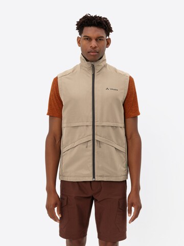 VAUDE Sportbodywarmer 'Neyland' in Beige: voorkant