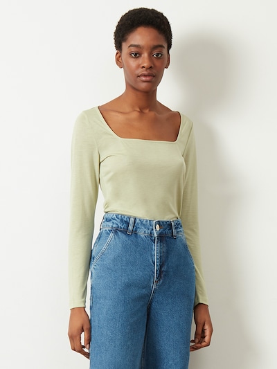 Aligne T-shirt 'Caspian' en vert pastel, Vue avec produit