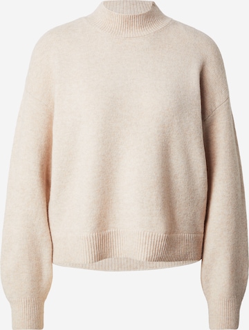 PIECES Sweter 'PCMalou' w kolorze szary: przód