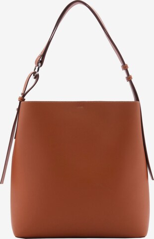MANGO Shoulder Bag 'Nefer' in Brown: front