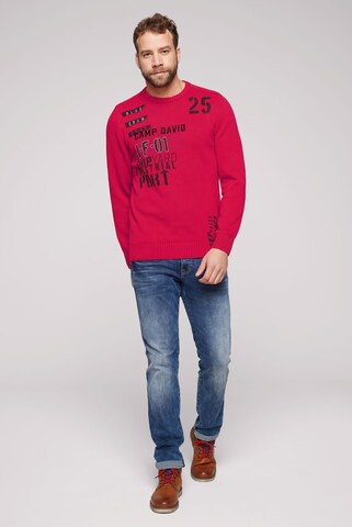 CAMP DAVID Pullover 'Shipyard' in Rot