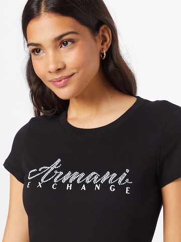 ARMANI EXCHANGE Тениска в черно