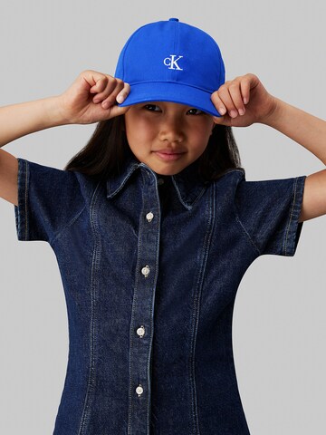 Calvin Klein Jeans Hat in Blue: front