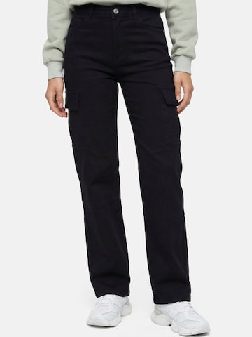 regular Jeans cargo 'F143' di Tazzio in nero: frontale