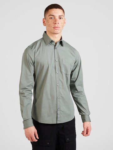 Coupe slim Chemise s.Oliver en vert : devant