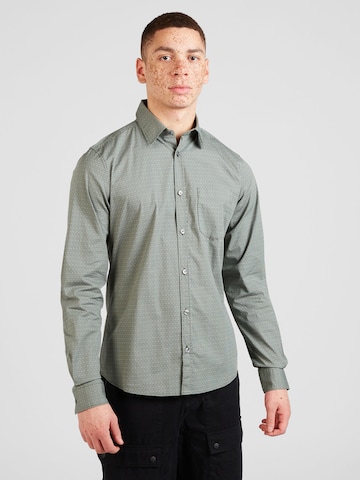 s.Oliver Slim fit Overhemd in Groen: voorkant