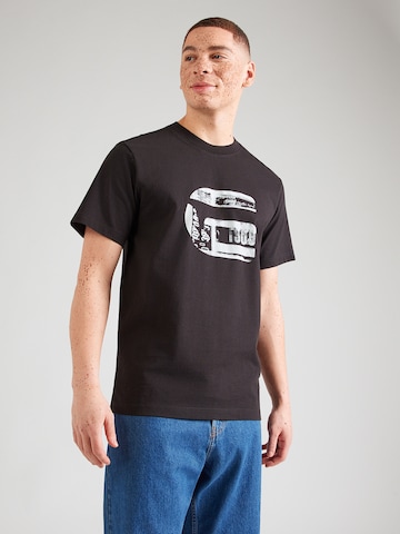 melns G-STAR T-Krekls: no priekšpuses