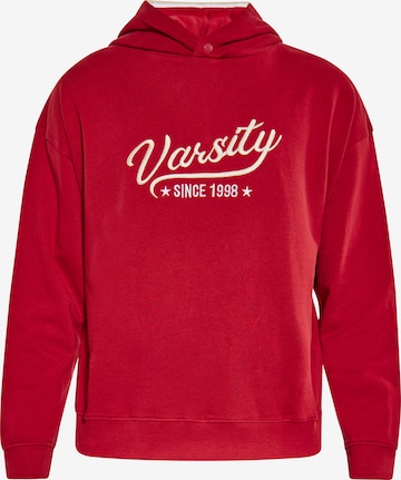 Sweat-shirt boline en rouge : devant