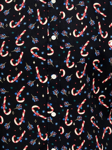 Slim fit Camicia 'ONSALF XMAS' di Only & Sons in nero