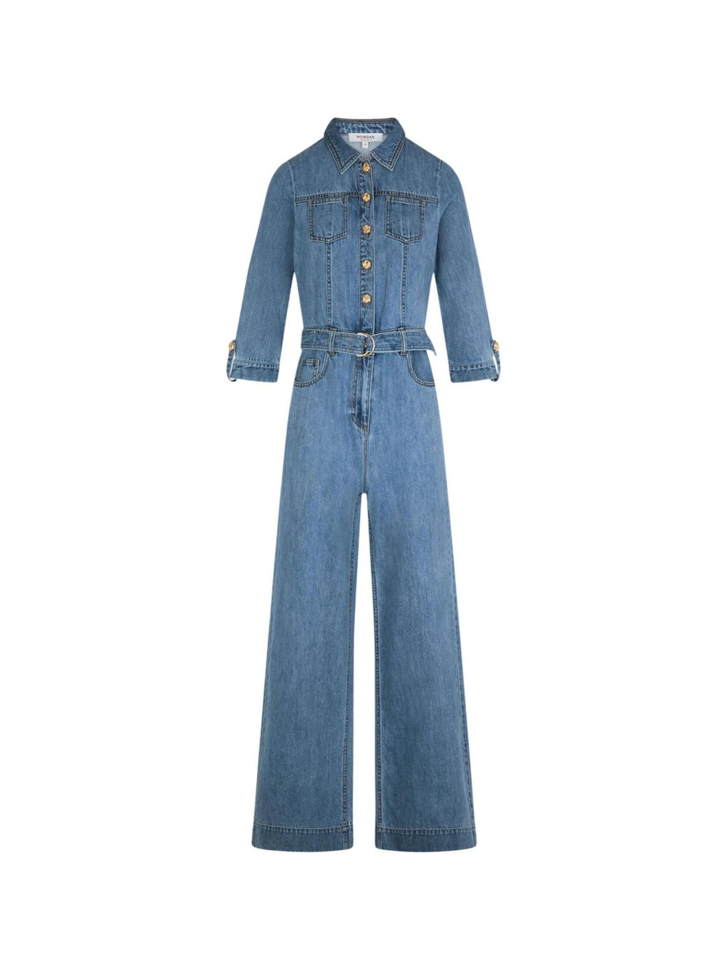 Morgan De Toi Jumpsuit '261-PIMA' in Blue: front