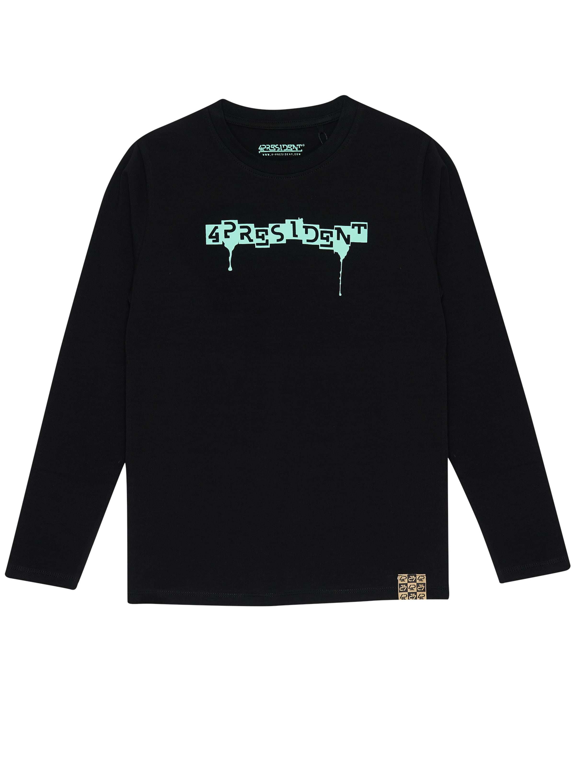 4PRESIDENT Shirt 'Alan' in Black: front