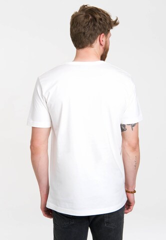 LOGOSHIRT T-Shirt "R2D2" in Weiß