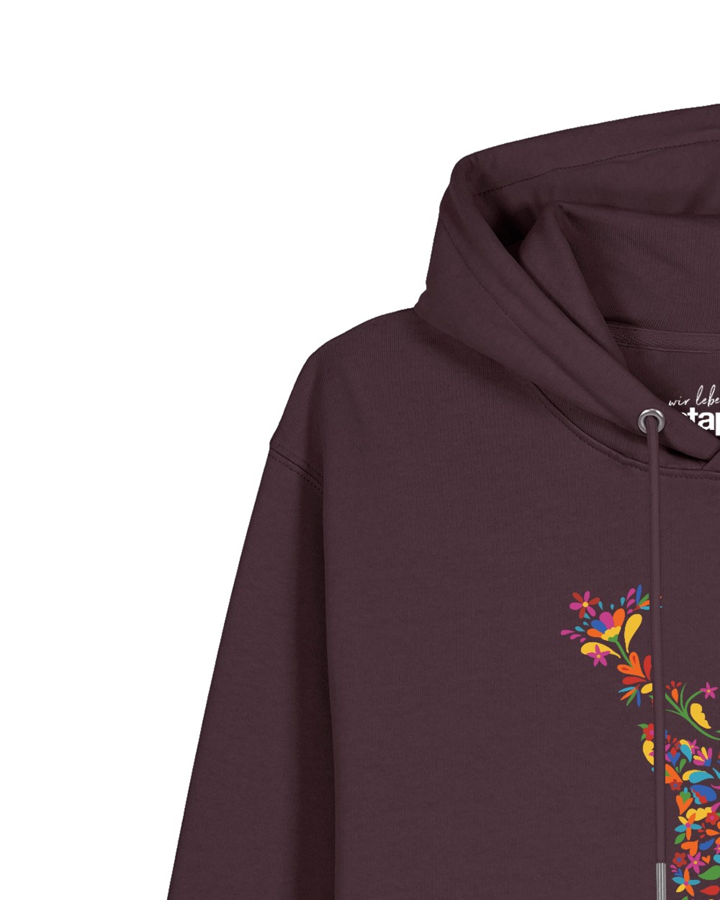 Watapparel Sweatshirt 'Floral Deer' in Rot