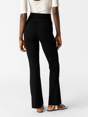 Les Lunes Flared Leggings 'Belle' in Zwart