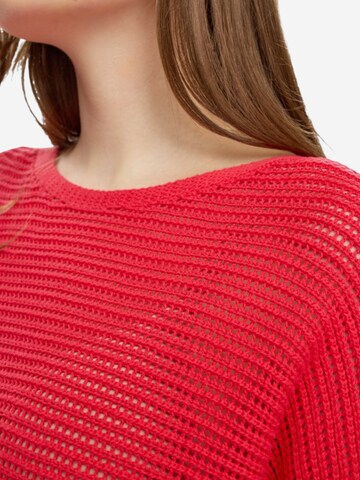 NÜMPH Strickpullover mit Halbarm 'NUERIKKA PULLOVER ' in Rot