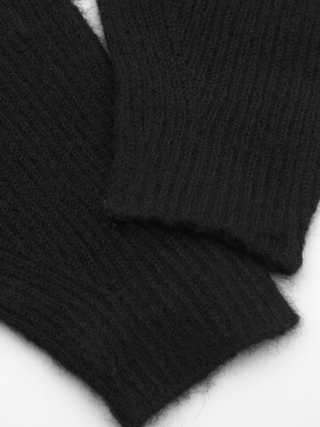 Pull&Bear Rokavice | črna barva