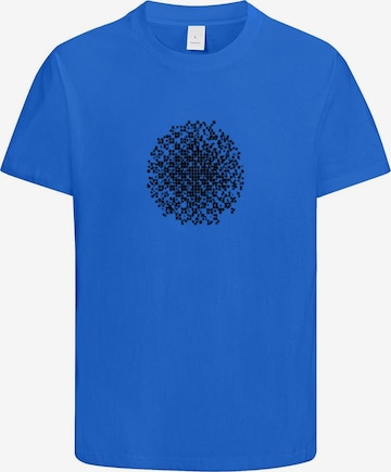 HUSKSWARE Shirt 'Grafik' in Blau: Vorderseite