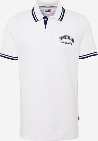 Tommy Jeans Poloshirt in Weiß: predná strana