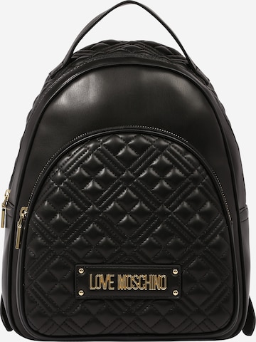Love Moschino Backpack 'Borsa Quilted' in Black: front