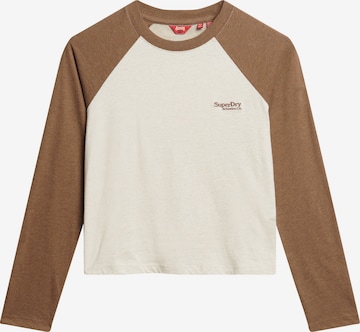 T-shirt Superdry en marron : devant