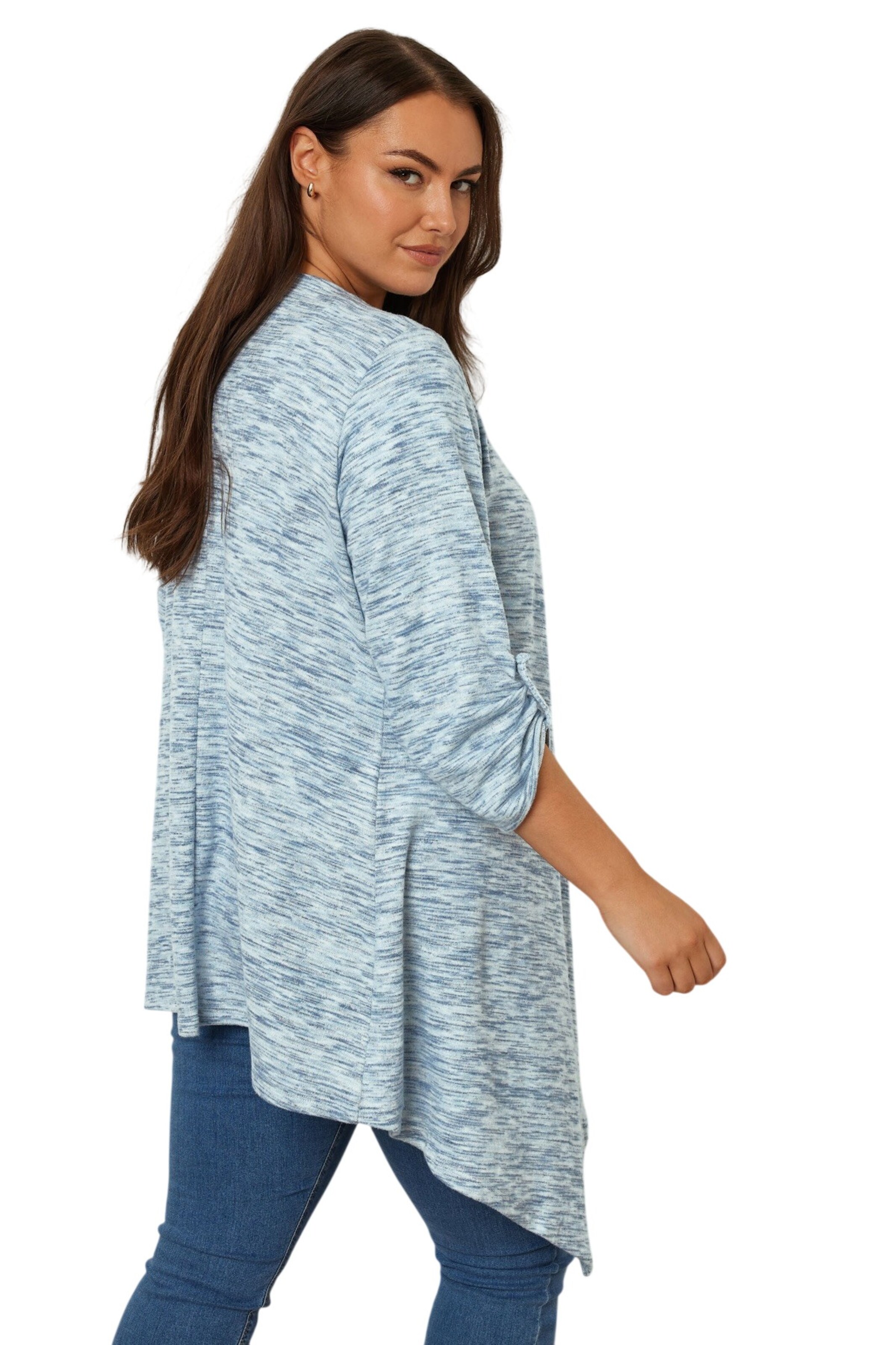 Stil Diva Gebreid vest in Blauw