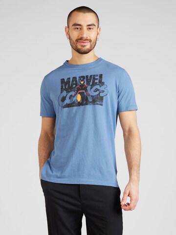 GAP Shirt 'WOLVERINE' in Blauw: voorkant