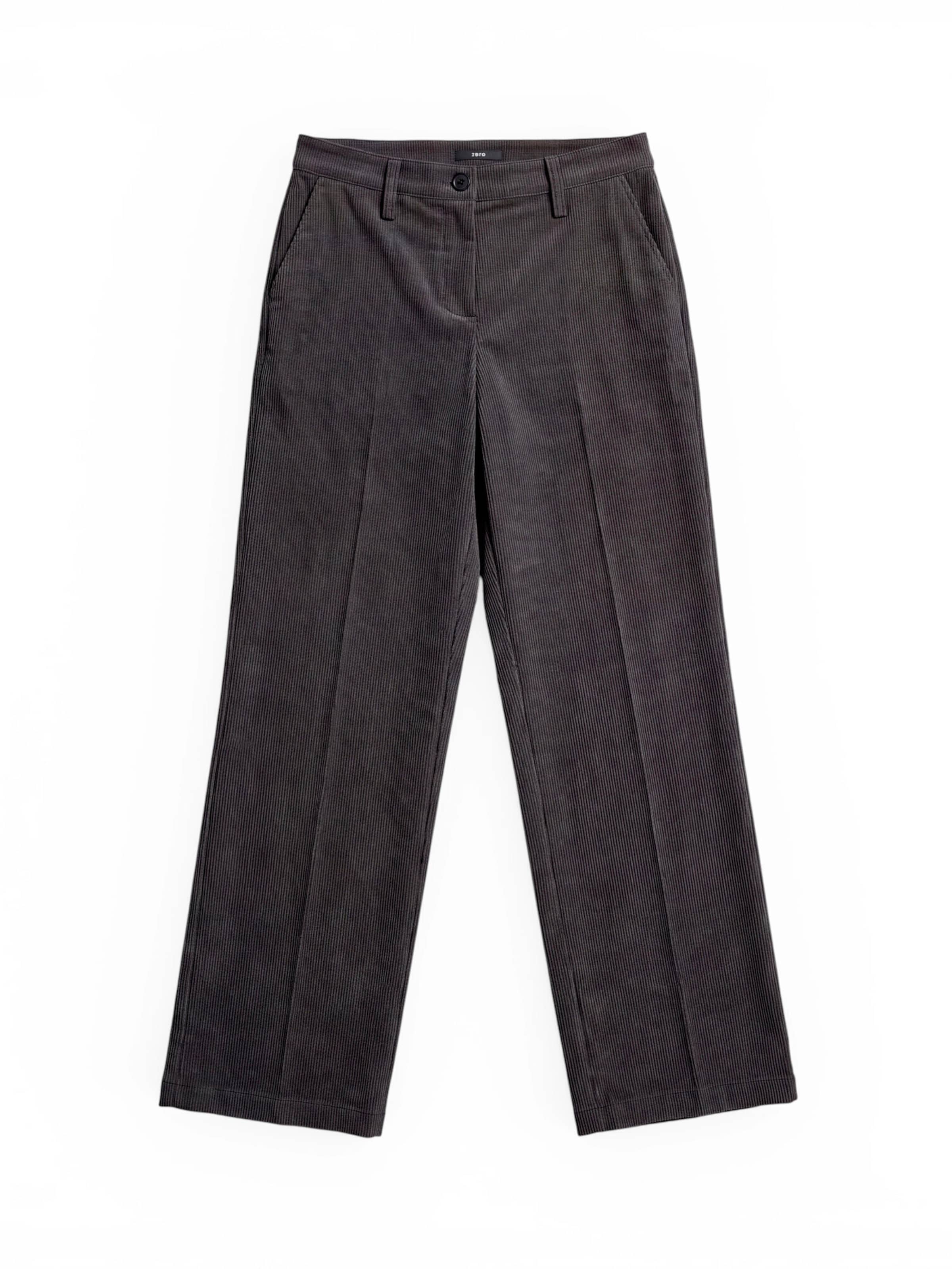 zero Regular Casual-Hose mit Bügelfalte in Braun: Vorderseite