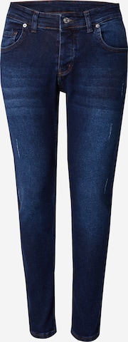 Coupe slim Jean Trendyol en bleu : devant