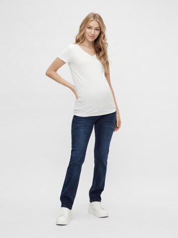 MAMALICIOUS Regular Jeans 'Moss' in Blau