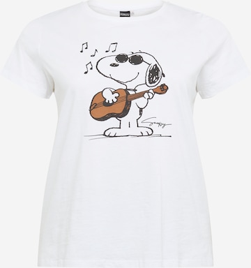 T-shirt 'Nell' ONLY Carmakoma en blanc : devant