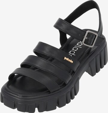 Palado Mules 'Tarla' in Black: front