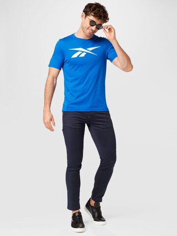 T-Shirt fonctionnel 'Vector' Reebok en bleu