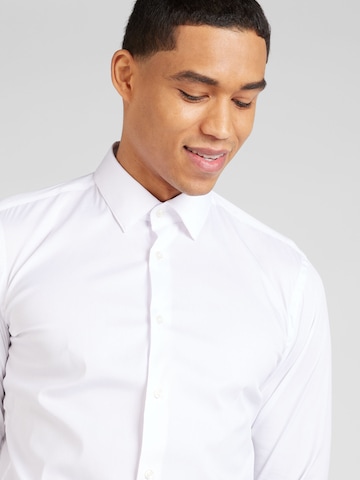 BOSS Black Slim Fit Hemd 'P-Ray' in Weiß