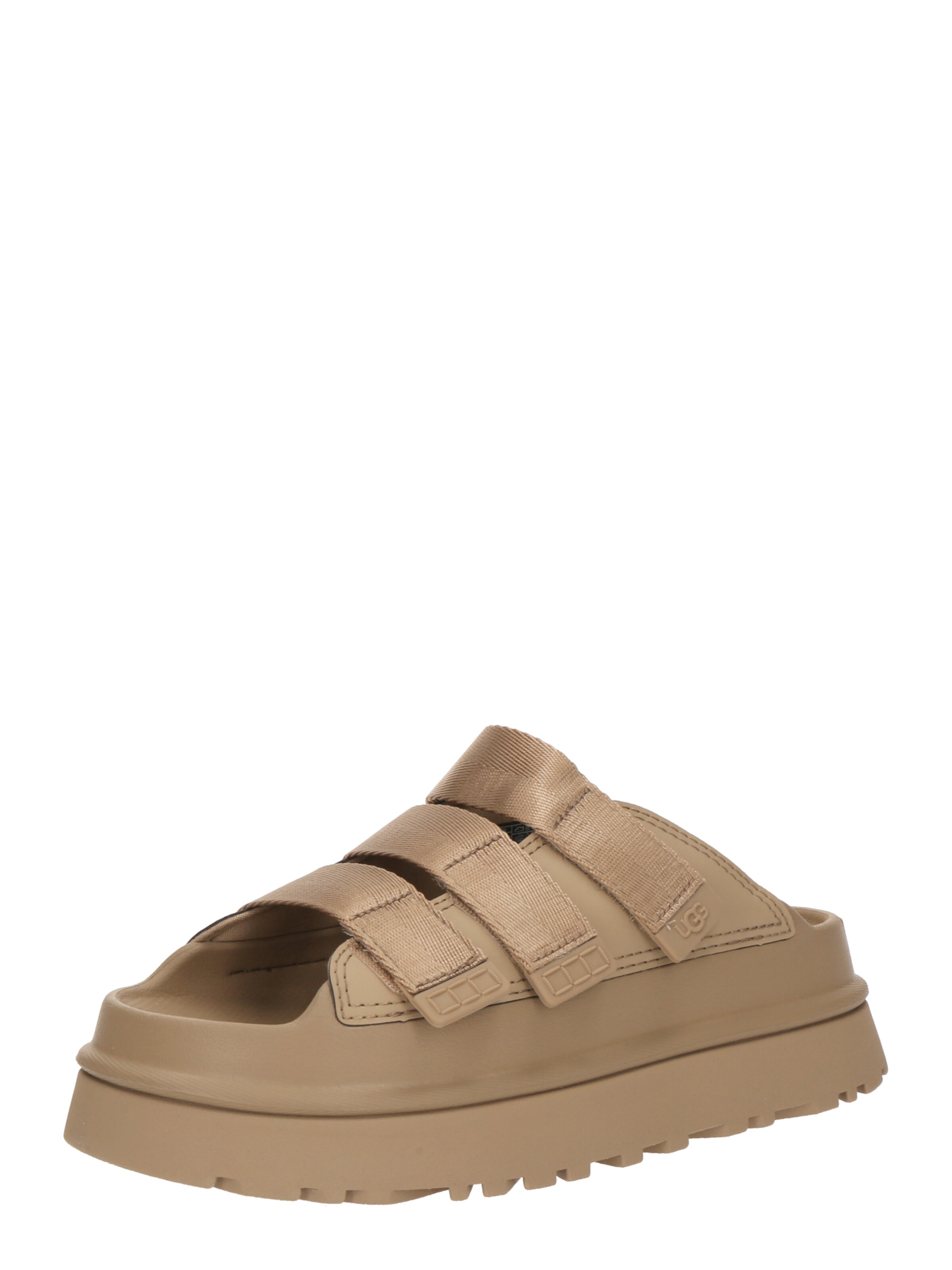 UGG Mules 'GoldenGlow Slide' in Beige: front
