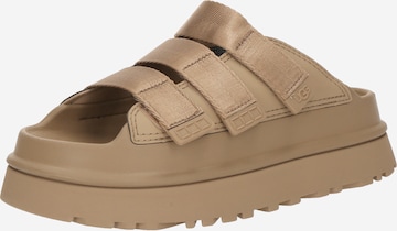 Mule 'GoldenGlow Slide' UGG en beige : devant